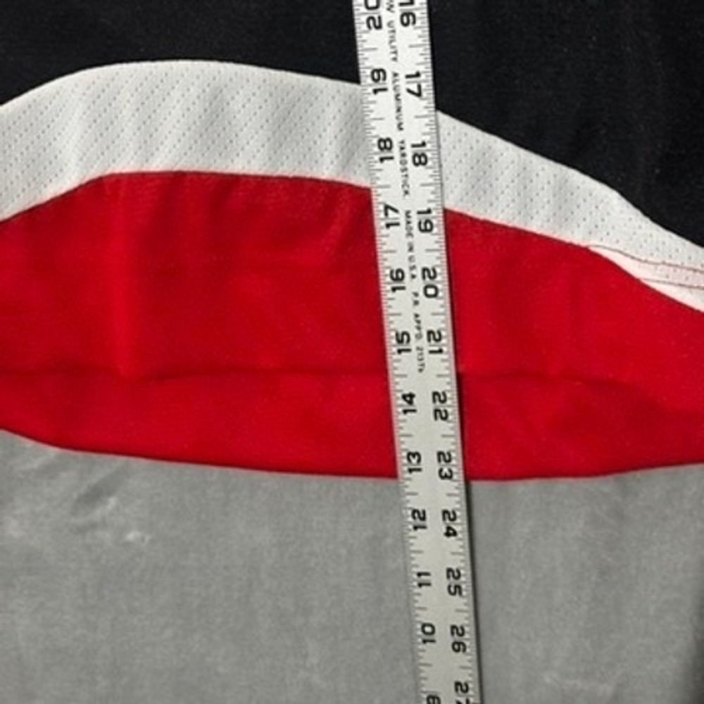 Y2K CCM Ottawa Senators NHL Hockey Jersey Boys L/XL Red Black White Made Canada - Picture 5 of 12